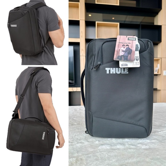 Thule NWT Convertible Black Laptop Backpack 17L display picture 1